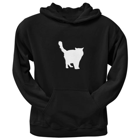 Ragdoll Cat Silhouette Black Adult Pullover Hoodie