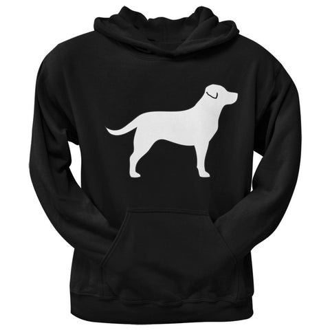 Chocolate Labrador Retriever Silhouette Black Adult Hoodie