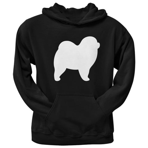 Chow Chow Silhouette Black Adult Hoodie