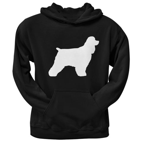 Cocker Spaniel Silhouette Black Adult Hoodie