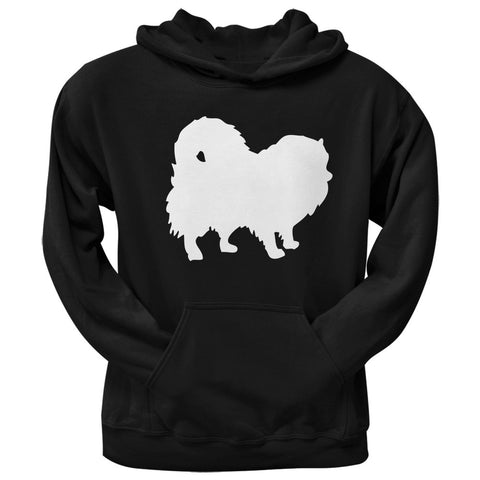 Peek A Pom Silhouette Black Adult Hoodie