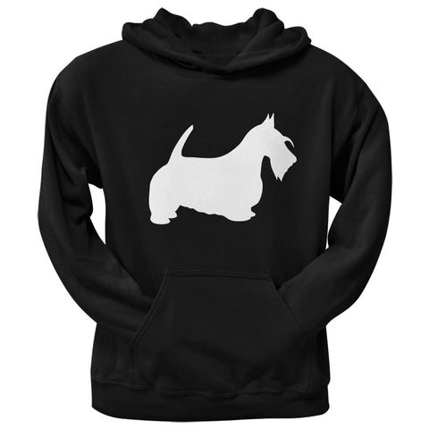 Scottish Terrier Silhouette Black Adult Pullover Hoodie