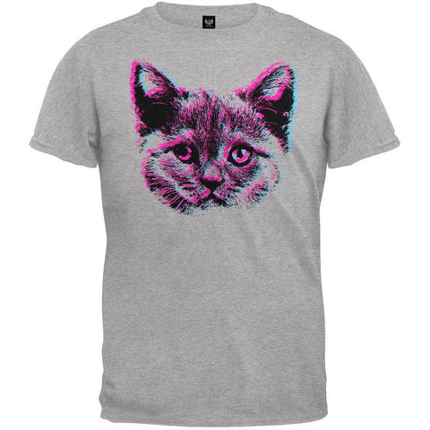 3D Pug Face Grey Youth T-Shirt