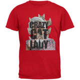 Crazy Cat Lady Red Youth T-Shirt