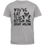 You've Cat To Be Kitten Me Right Meow Black Youth T-Shirt