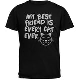 My Best Friend Is Every Cat Ever Black Youth T-Shirt