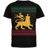Lion of JudahUgly Christmas Sweater Black Adult T-Shirt