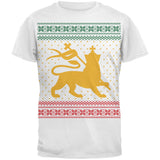 Lion of JudahUgly Christmas Sweater Black Adult T-Shirt