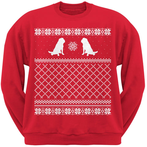 Shar Pei Red Adult Ugly Christmas Sweater Crew Neck Sweatshirt