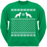 German Shepherd Black Adult Ugly Christmas Sweater Crew Neck Sweatshirt