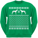 Greyhound Black Adult Ugly Christmas Sweater Crew Neck Sweatshirt