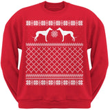 Greyhound Black Adult Ugly Christmas Sweater Crew Neck Sweatshirt