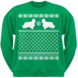 King Charles Spaniel Black Adult Ugly Christmas Sweater Crew Neck Sweatshirt