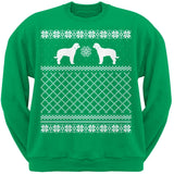 Labradoodle Black Adult Ugly Christmas Sweater Crew Neck Sweatshirt