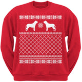 Mastiff Black Adult Ugly Christmas Sweater Crew Neck Sweatshirt