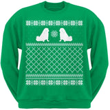 Pekingese Black Adult Ugly Christmas Sweater Crew Neck Sweatshirt