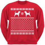Puggle Black Adult Ugly Christmas Sweater Crew Neck Sweatshirt