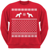 Schnauzer Black Adult Ugly Christmas Sweater Crew Neck Sweatshirt