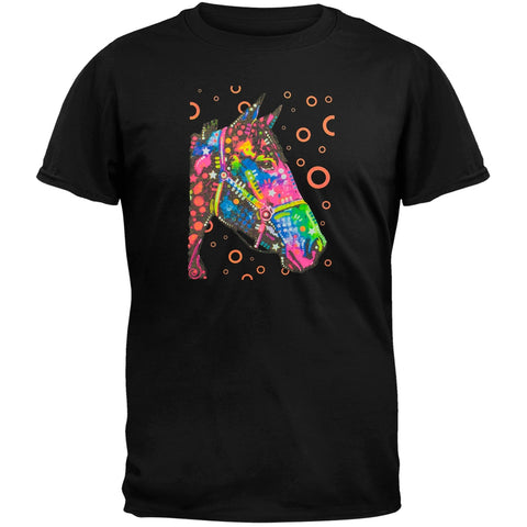 Horse Neon Black Light Adult T-Shirt