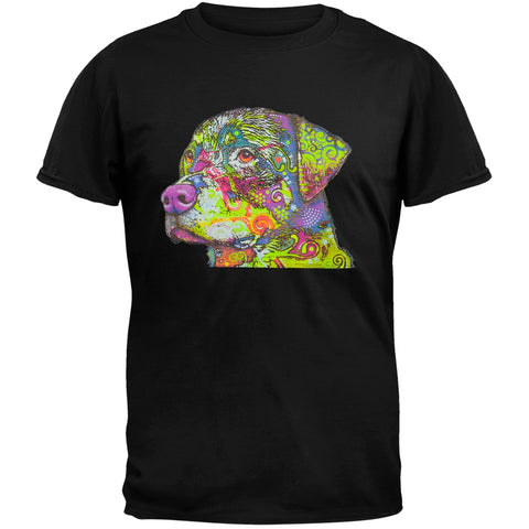 The Rottweiler Neon Black Light Adult T-Shirt