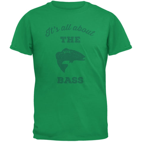 Paws - It's all about the Bass Green Adult T-Shirt