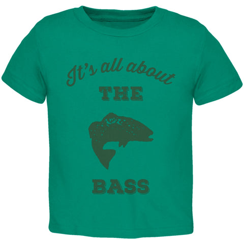 Paws - It's all about the Bass Green Toddler T-Shirt