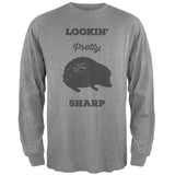 PAWS - Hedgehog Lookin' Pretty Sharp Navy Long Sleeve T-Shirt