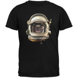 Astronaut Pug Black Youth T-Shirt