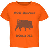 PAWS - You never Boar Me Orange Toddler T-Shirt