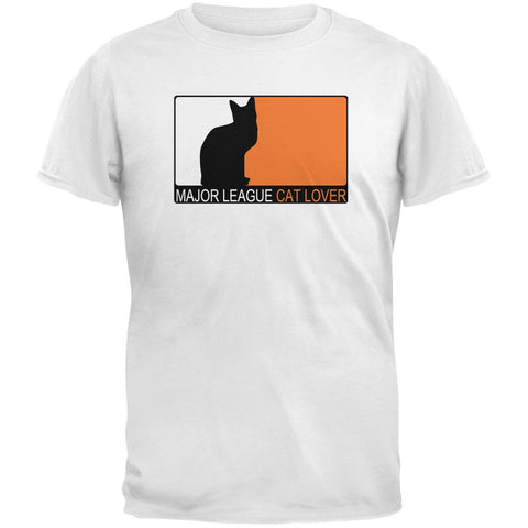 Major League Cat Lover White Youth T-Shirt