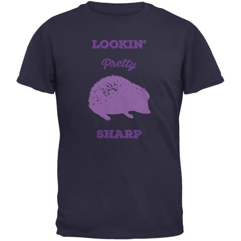PAWS - Hedgehog Lookin' Pretty Sharp Navy Adult T-Shirt