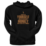 Always Be Yourself Monkey Black Adult Crew Neck Sweatshirt