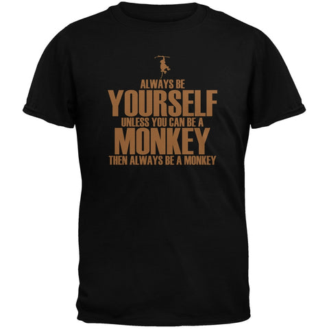 Always Be Yourself Monkey Black Youth T-Shirt