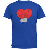 Valentine's Day - My Cat Is My Valentine Black Youth T-Shirt