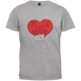 Valentine's Day - My Cat Is My Valentine Black Youth T-Shirt