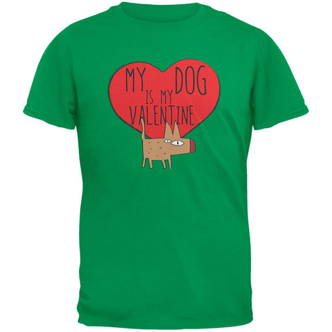 Valentine's Day - My Dog Is My Valentine Green Youth T-Shirt