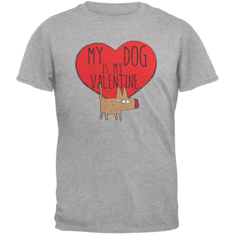 Valentine's Day - My Dog Is My Valentine Grey Youth T-Shirt