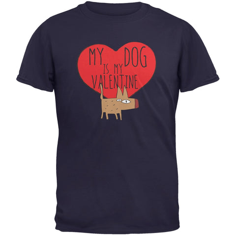 Valentine's Day - My Dog Is My Valentine Navy Youth T-Shirt