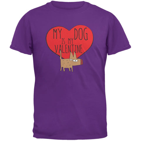 Valentine's Day - My Dog Is My Valentine Purple Youth T-Shirt