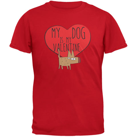 Valentine's Day - My Dog Is My Valentine Red Youth T-Shirt