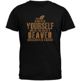 Always Be Yourself Beaver Black Youth T-Shirt