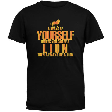 Always Be Yourself Lion Black Youth T-Shirt