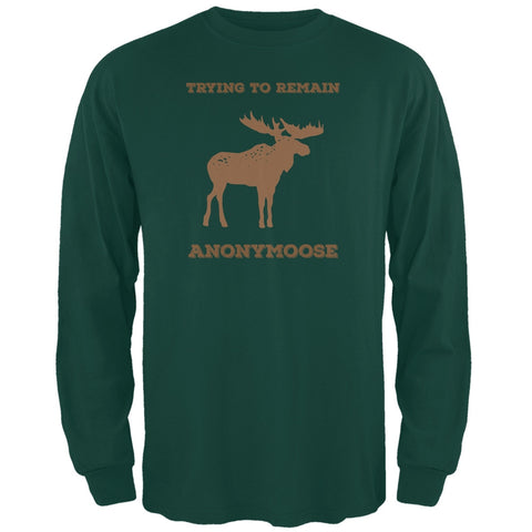 PAWS - Moose Trying to Remain Anonymoose Green Long Sleeve T-Shirt