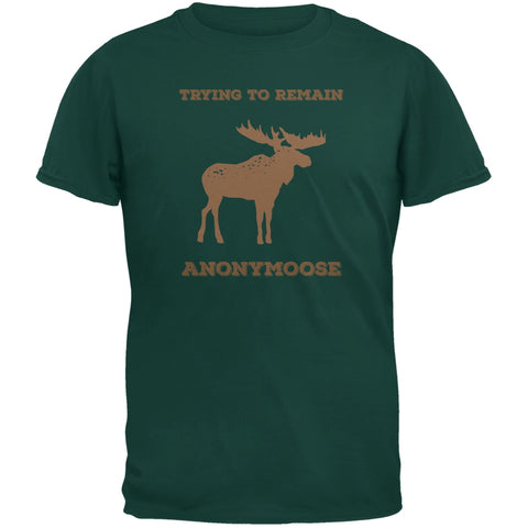 PAWS - Moose Trying to Remain Anonymoose Green Adult T-Shirt