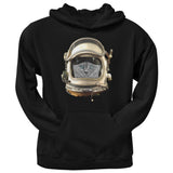 Astronaut Cat Black Adult Crew Neck Sweatshirt