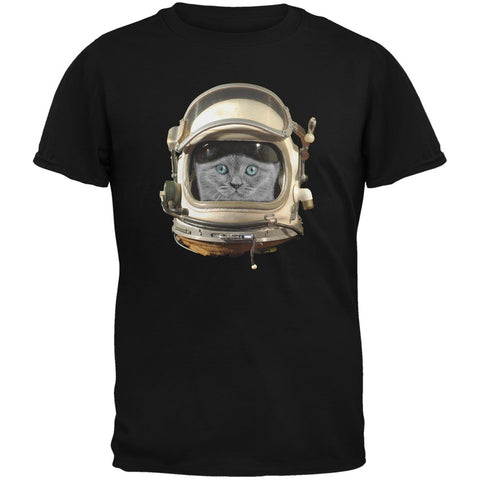 Astronaut Cat Black Youth T-Shirt
