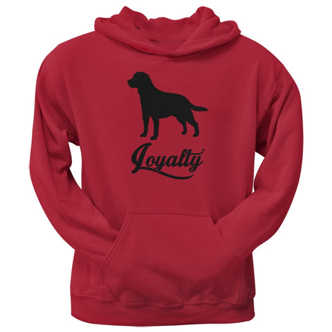 Labrador Loyalty Red Adult Pullover Hoodie