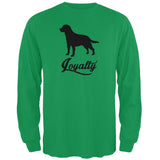 Labrador Loyalty Red Adult Long Sleeve T-Shirt
