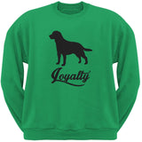 Labrador Loyalty Red Adult Crew Neck Sweatshirt