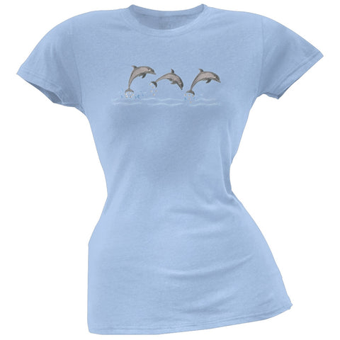 Dolphins Embroidered Women's T-Shirt